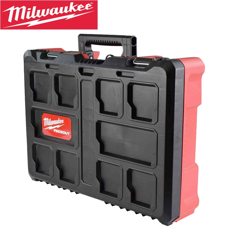 

Milwaukee 48-22-8450 PACKOUT Durable Tool Storage Spare Parts Hold-All With Foam Customizable Plugins