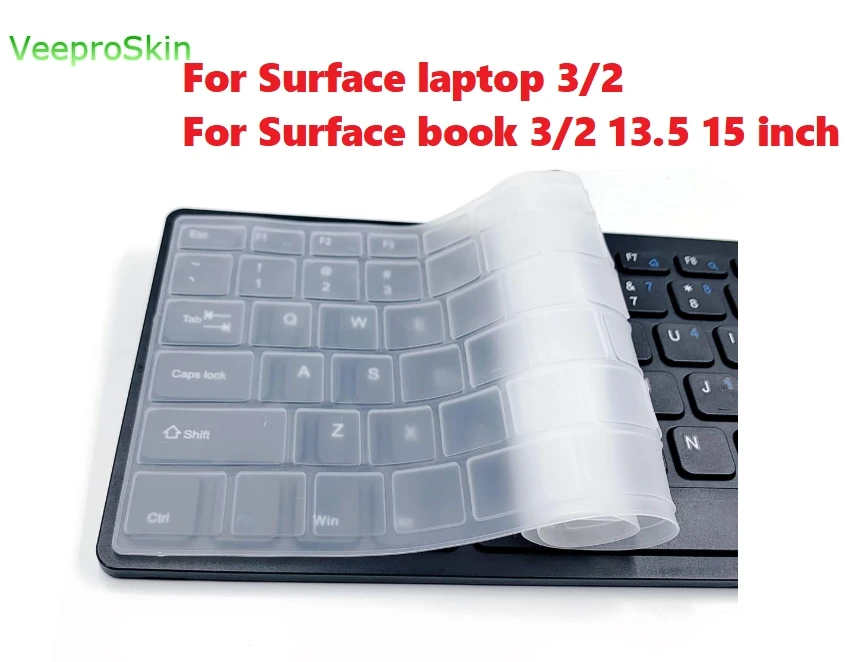 Capa protetora para teclado de superfície, para notebook 3 2, microsoft surface 3, 2, 2019, notebook 3, 2, 13.5, 15 polegadas