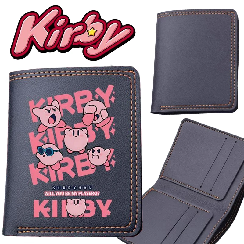 Kirby Cute Wallets for Women Small Hasp Girl Credit Card Holder for PU Leather Coin Purse Female Wallet Short Purses for Women