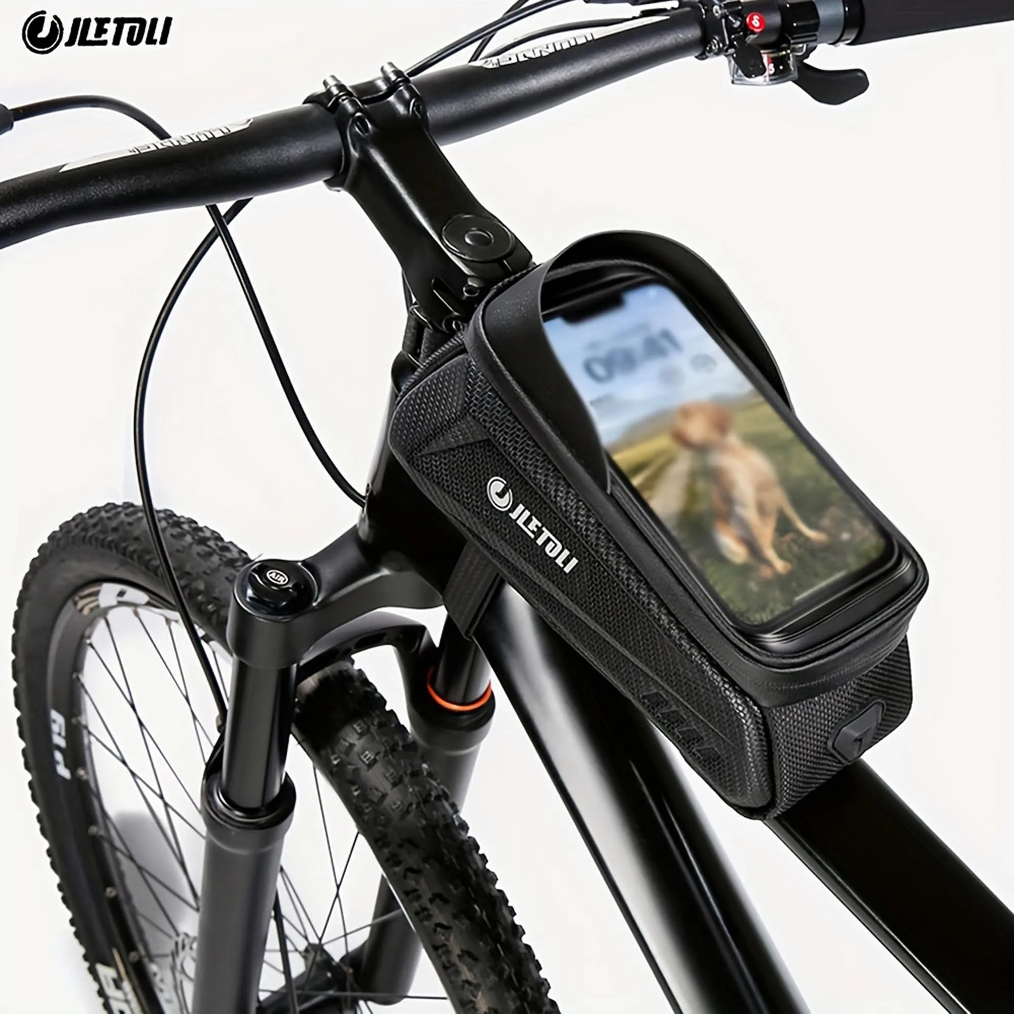 Regenfeste Mountainbike-Tasche Touchscreen-Fahrrad-Managementtasche Leichte Fahrrad-Lenkertasche – Detail 1