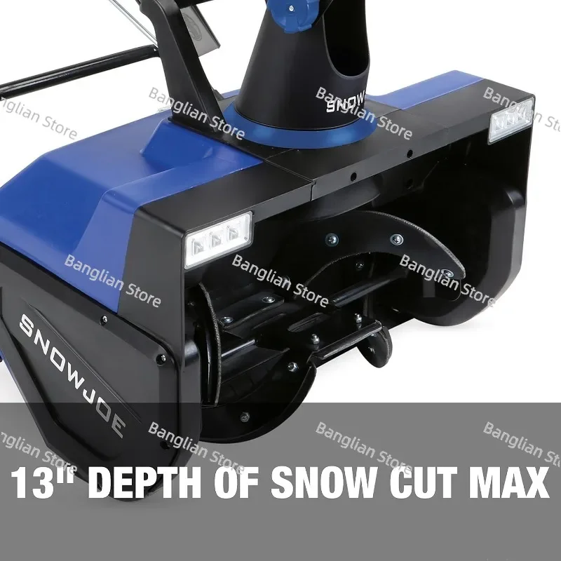 Electric Walk Behind Snow Blower with Dual LED Lights, 22 