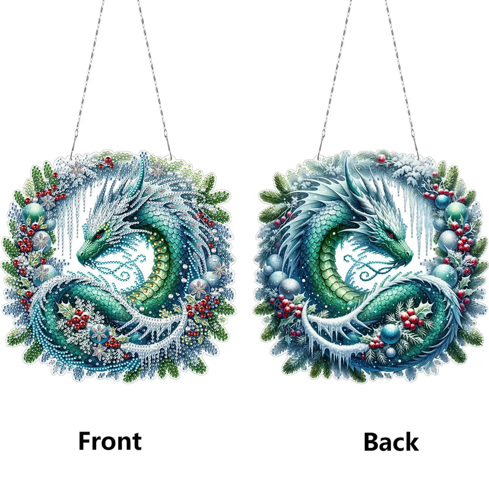 

2D/Flat DIY Special Shape Hanging Diamond Art Kits Rhinestone Diamond Art Window Pendants Window Hanging Art for Home Decor
