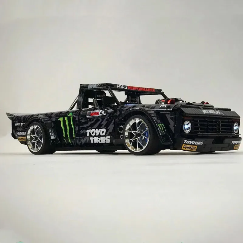 スーパーカーv8エンジン,1:8, F-150フィット,MOC-34316ビルディングブロック,子供向け教育玩具,誕生日プレゼント,新品