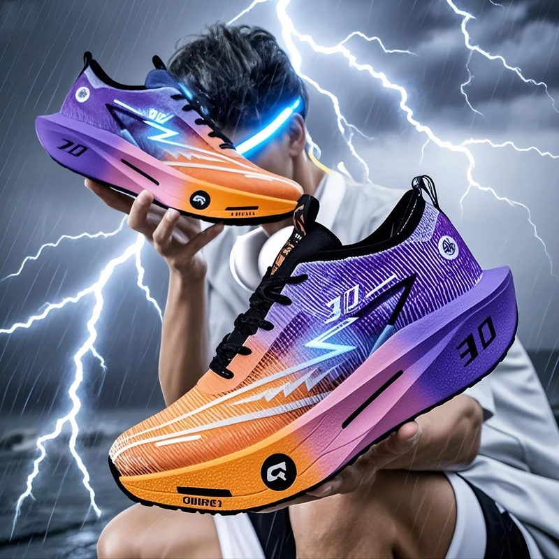 

Parent-child running shoes four season thick-sole soft-sole non-slip comfort outdoor sports shoe men's light breathable sneakers