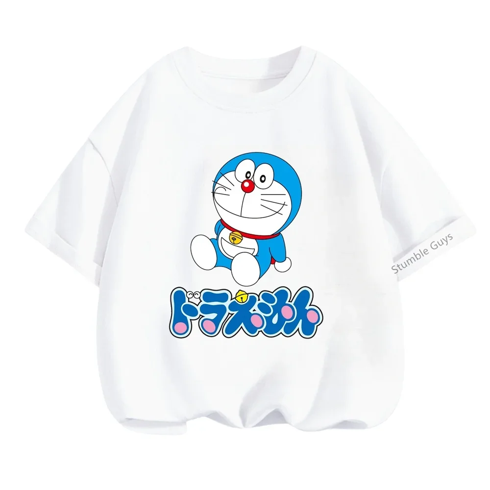 

DoraemonCocomeloned Kids Clothes Girls Clothing Boys Clothes Summer Children Stitch Tshirt Suit