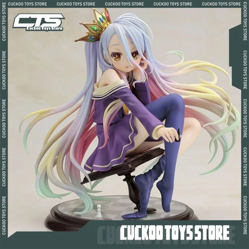 

15cm No Game No Life White1/7 Cute Anime Figures Pvc Gk Statue Figurine Model Doll Collection Room Decora Desk Toys Gifts