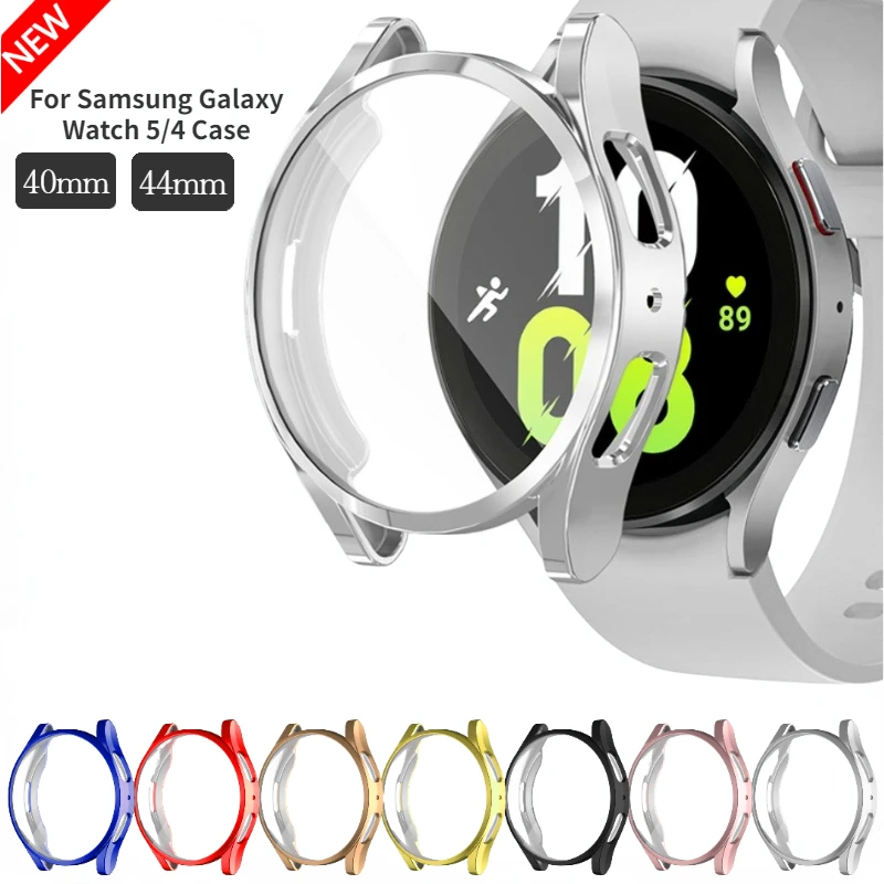 

Protective Case For Samsung Galaxy Watch 5/4 40mm 44mm TPU Soft Full Screen Protector Bumper For Samsung Galaxy Watch 4/5 Cover