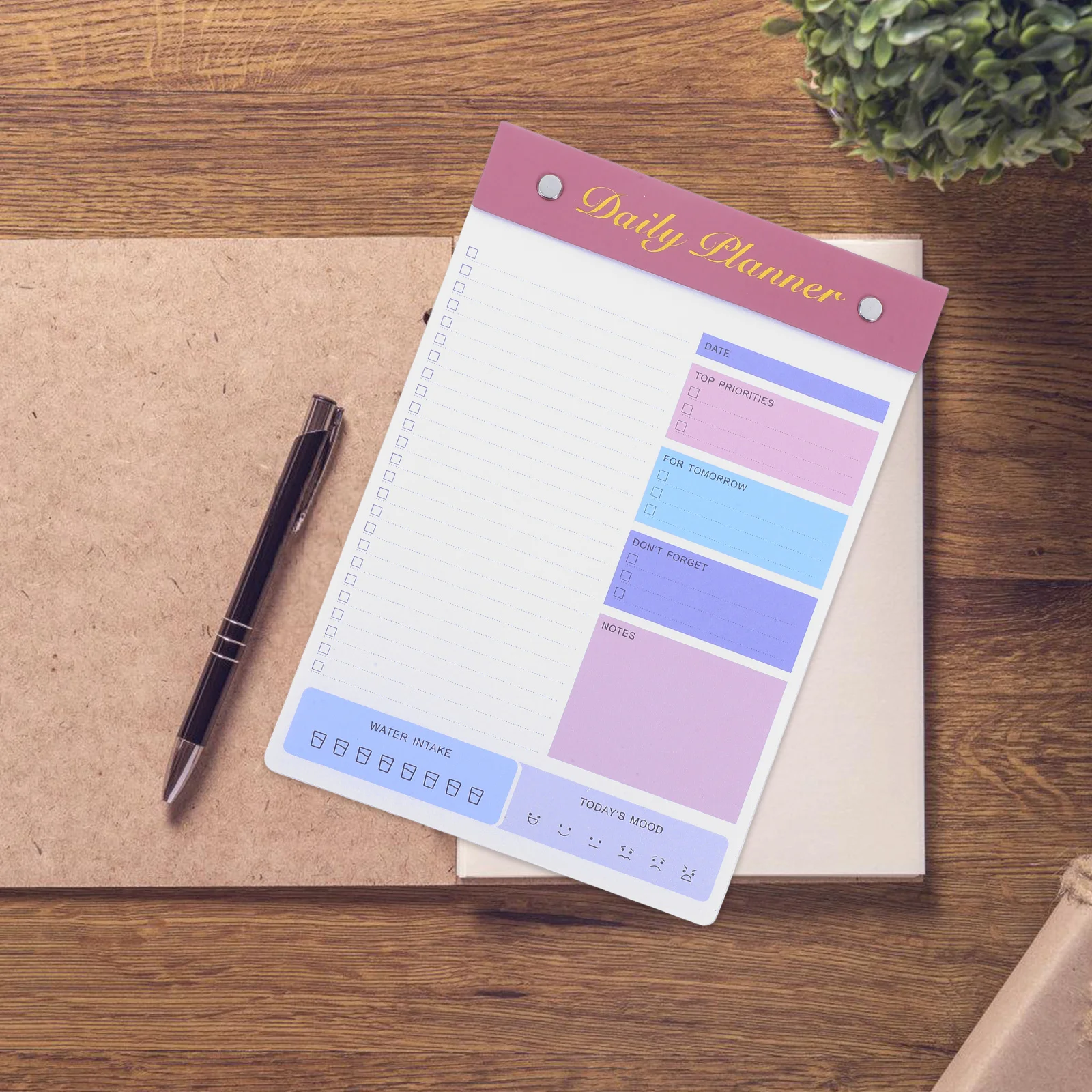 

Notepad Notebook Daily Planner Habit Tracker Tearable College Notebooks for Taking Pads Task Work