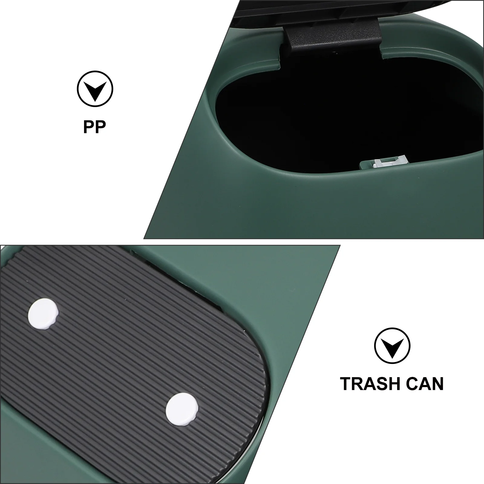 

Mini Desktop Trash Can With Pressing Lid Small Garbage Bin Cute Waste Container For Office Home Decor Plastic Organizer Cartoon