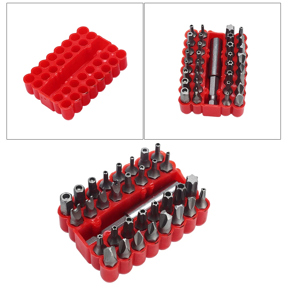 33 ชิ้นชุดซ็อกเก็ตรูปพิเศษไขควง Bits ความร้อน Assortment Bit ซ็อกเก็ตแรงบิดสูง Star Spline สําหรับรถยนต์