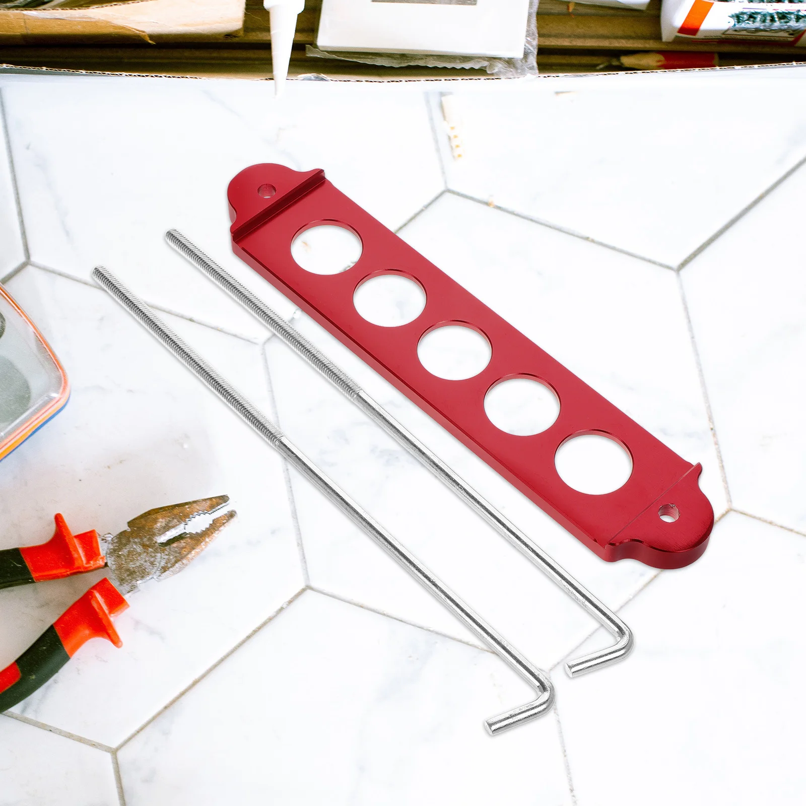 دعامة سيارة من سبائك الألومنيوم، حامل آمن لدعم صيانة تركيب السيارة