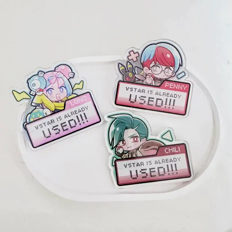 การ์ดอะคริลิคพิมพ์ลายการ์ตูนอนิเมะสองด้านสำหรับสะสมการ์ดโปเกมอน Vstar รุ่น Ptcg Iono Irida Elesa ขนาด 56x59 มม.