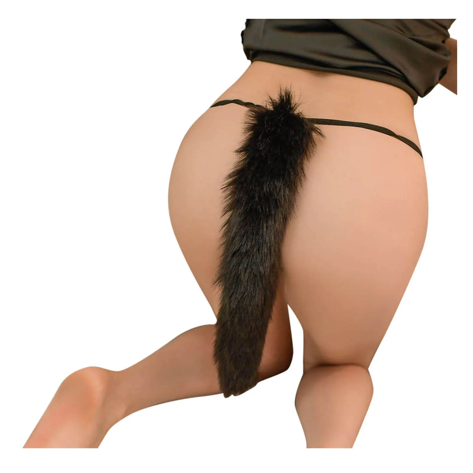 

Сексуальное нижнее белье для ролевых игр, женские трусы с длинным хвостом