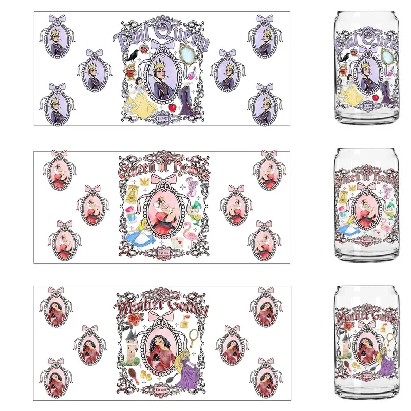 

29 Style Colorful ribbon bow Princess UV Sticker DIY Decals 3D transfers uvdtf tumbler seal stickers 16oz uv dtf cup wraps