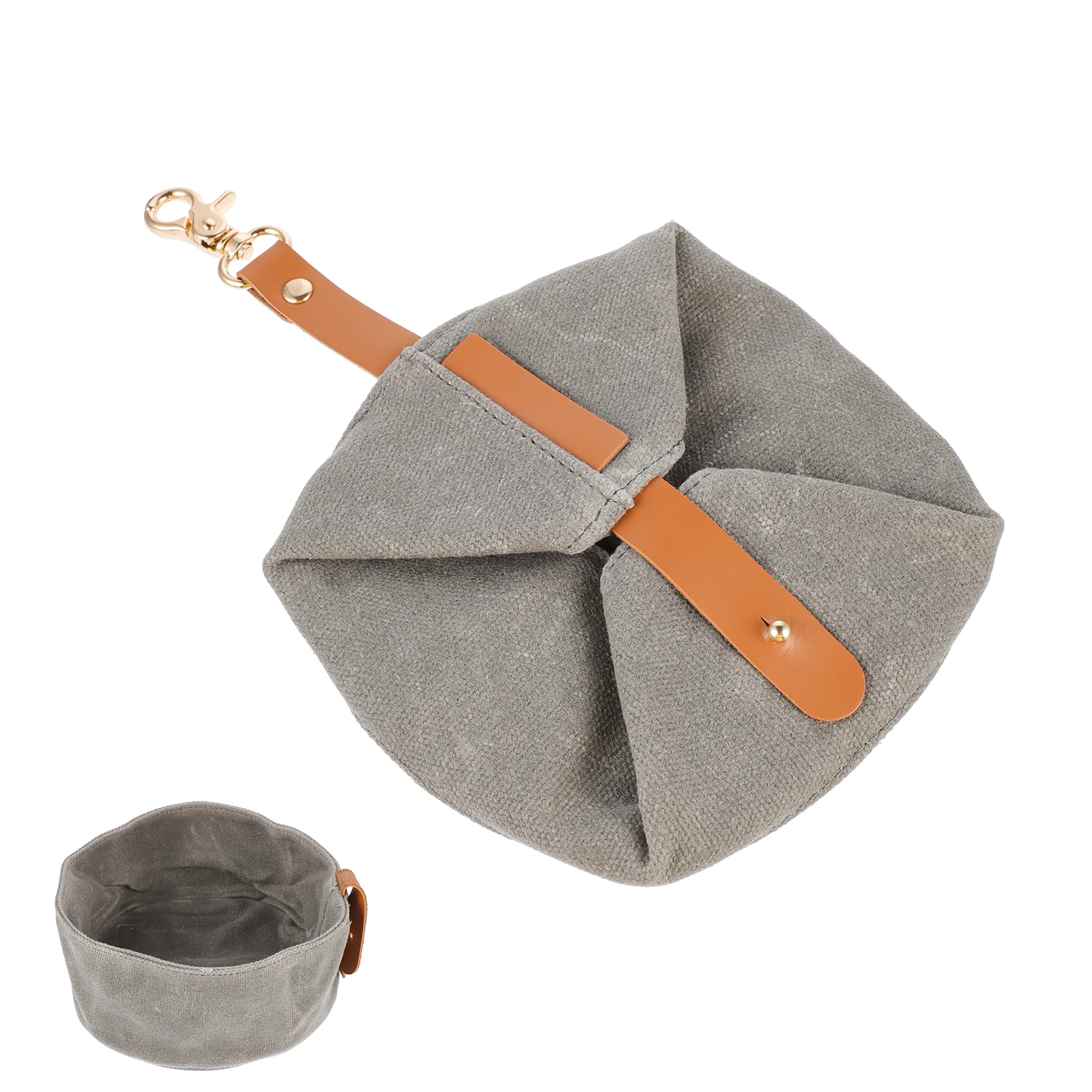 

Folding Dog Bowl Waterproof Canvas Pet Feeding Travel Supplies Puppy Dish Dog Food Water Bowl Portable