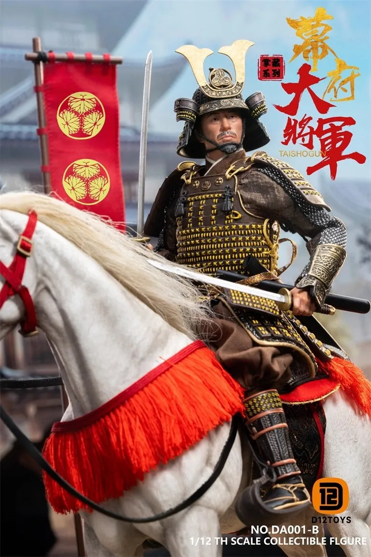 D12TOYS DA001 1/12 Soldier Shogunate Grand General Renma Flag Deluxe Edition Full Set 6'' Action Figure Model Toy In Stock