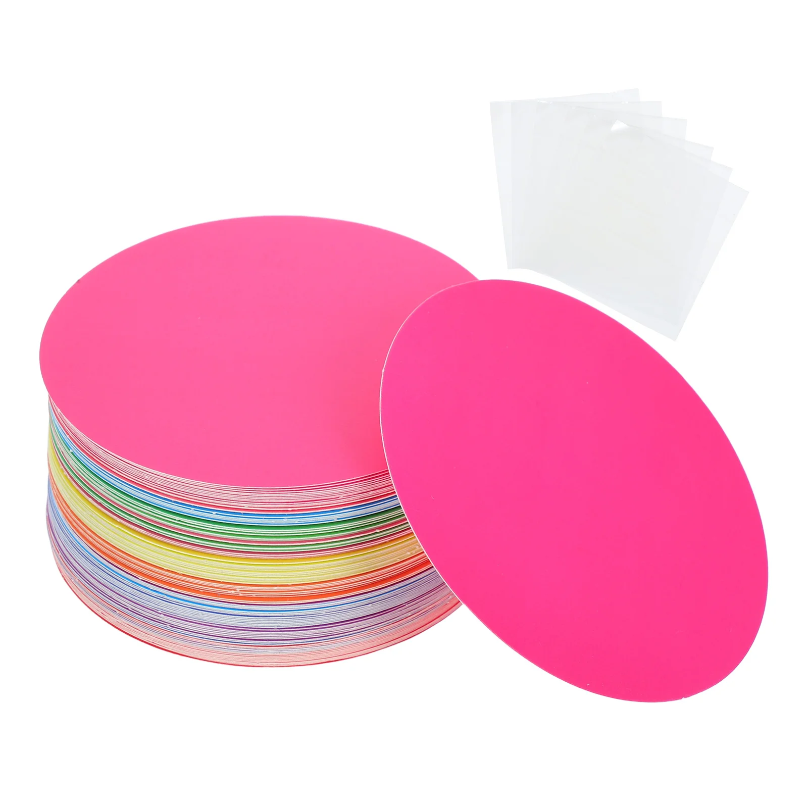 

108pcs Circle Cutouts Paper Bulletin Board Decorations Round Die Cut Classroom Decor Teachers Diy Craft Chalkboard Wall Decor