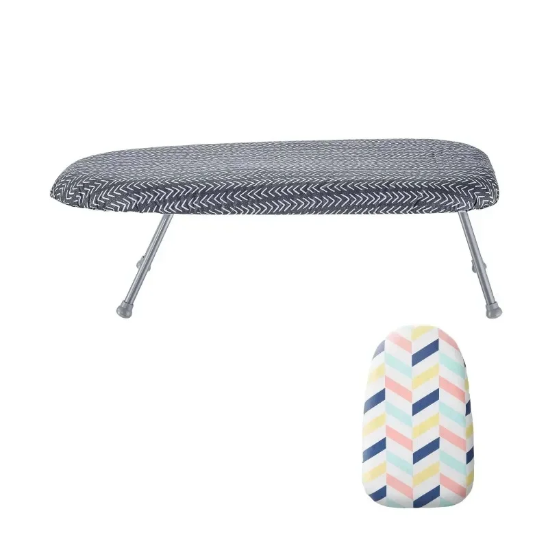 Tabletop Ironing Board 23.4 X 14.4, Small Iron Board with Heat Resistant Cover and 100% Cotton Cover, Mini Ironing Board