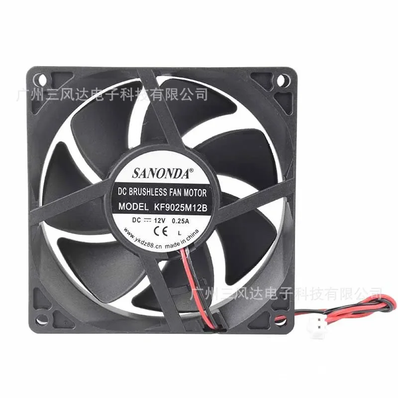 9CM Cooling Fan for KF0925M12B Ball Bearing Medical Computer Electric Welding Chassis Server Efficient Cooling
