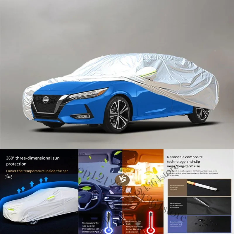 

For Nissan SentraR Auto Anti snow Anti dust Anti-uv Anti peeling paint And Anti Rainwater 210t car cover Car cover Protection