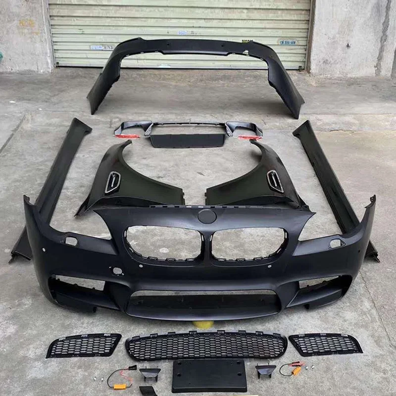 High Quality M5 Style Body Kit Fit for 5 Series F10 F18 Bolt-On Direct Fit Front Rear Bumper Exterior Upgrade Modification Parts