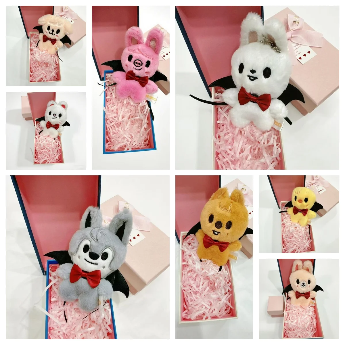 Skzoo Halloween Gentleman Krawattenflügel neuer Plüsch-Rucksack-Anhänger süße Persönlichkeit Geburtstagsgeschenk Stray Kids ätherischer Anhänger