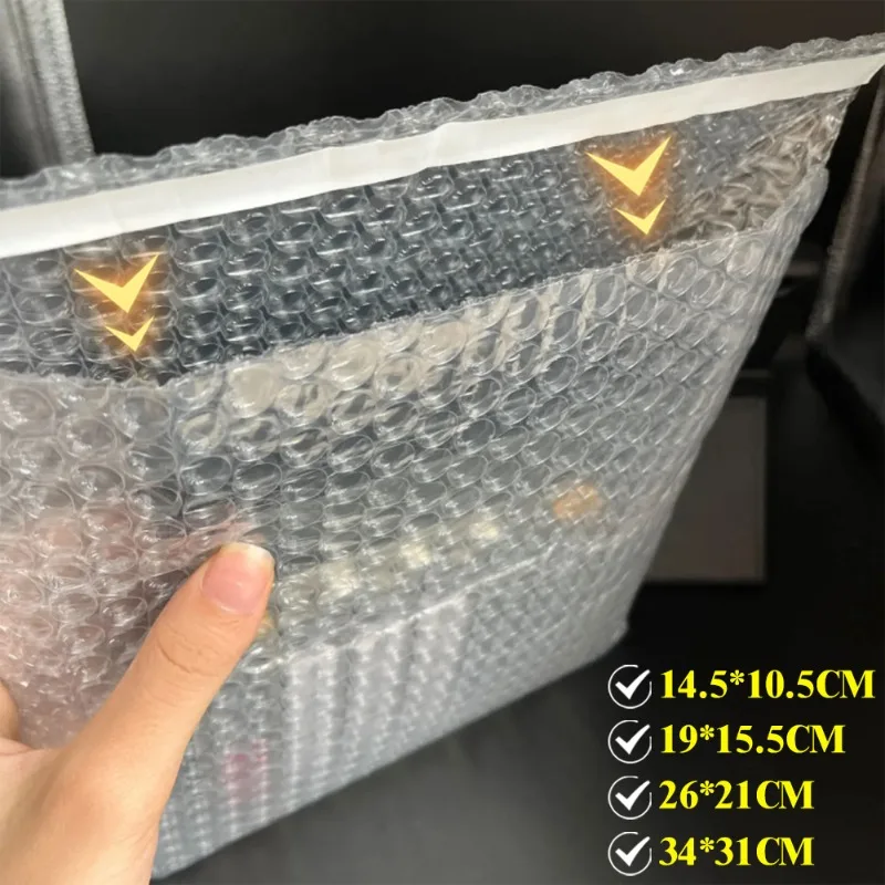 شفافة فقاعة البريدية الذاتي الختم البلاستيك للصدمات حقيبة شحن ذاتية اللصق فقاعة رغوة أكياس التعبئة حقيبة توسيد