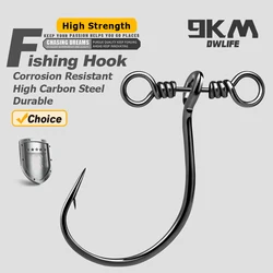 Drop Shot Hooks 10~30Pcs in-line Drop Shot Rig Fishing Hooks Swivel Soft Worm Hooks Bass Perch Carp Catfish Freshwater Saltwater