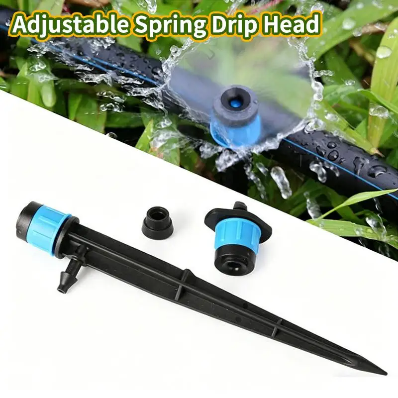 10Pcs/20Pcs Kits 18cm Drip Emitters Perfect For Tube Adjustable 360Degree Water Flow Drip Irrigation System For Watering System
