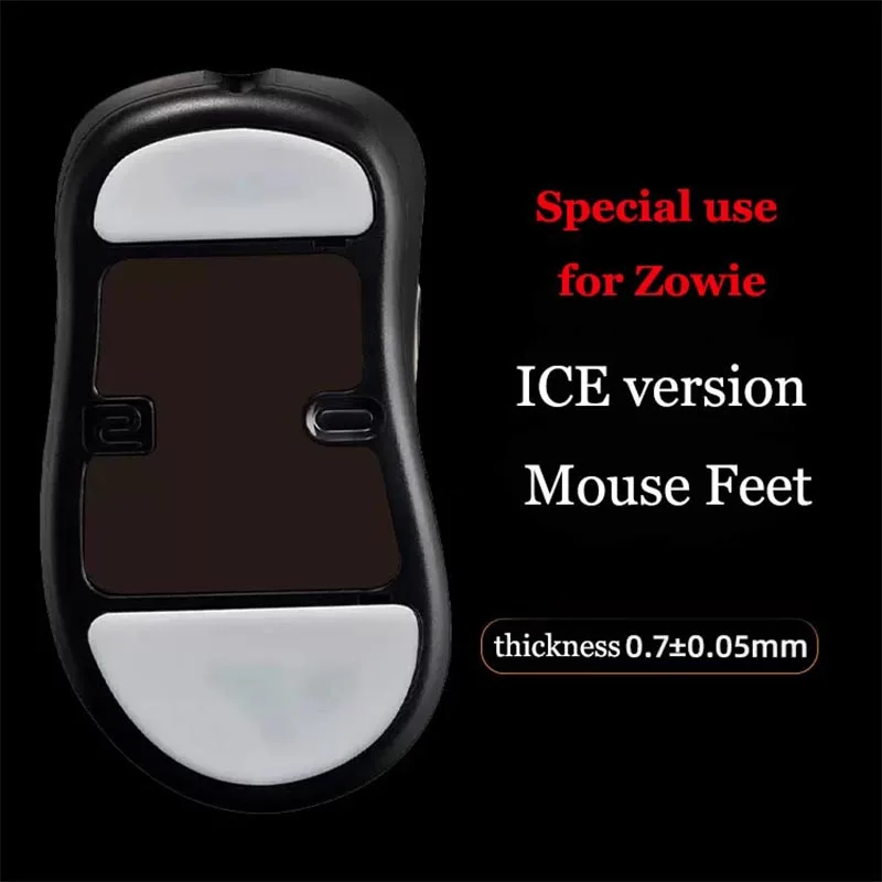 Esports Tiger Gaming ICE Version Mouse Skates Mouse Feet for Zowie ZA13 EC1-A EC2-A ZA11 ZA12 Mouse White Glides Curve Edge