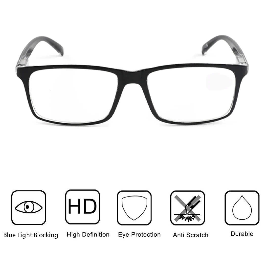 Reading Glasses for Men Women Sports Anti-blue Light Reading Eyewear Black Red Presbyopia Eyeglasses +100 to+400 glasses