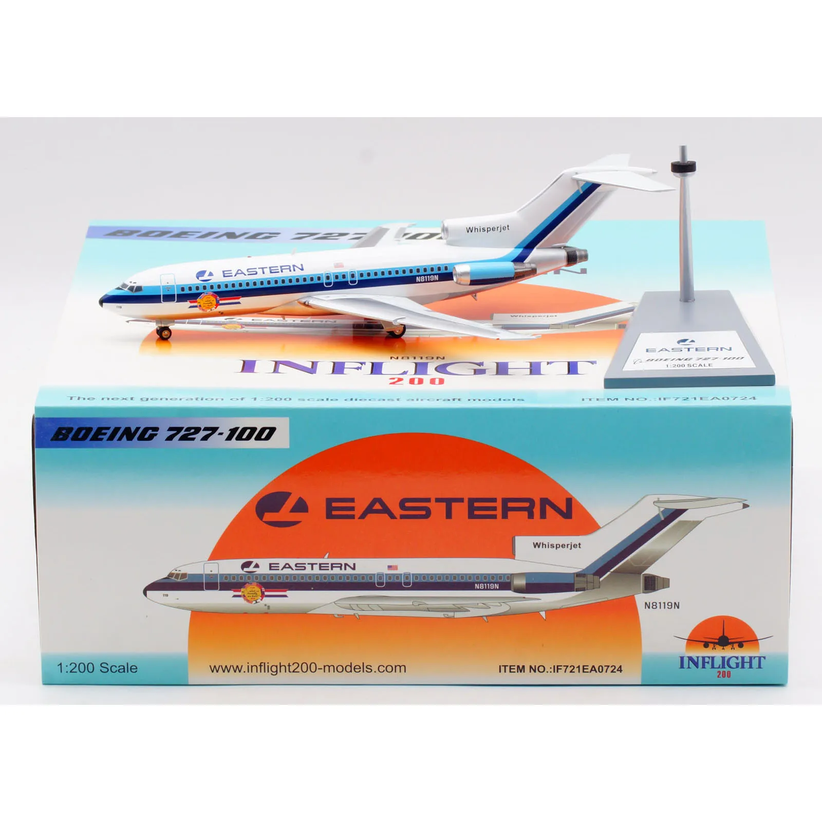 

IF721EA0724 Alloy Collectible Plane Gift INFLIGHT 1:200 Eastern Air Lines Boeing B727-100 Diecast Aircraft Jet Model N8119N