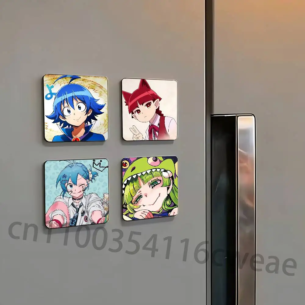 Welcome to Demon School! Iruma-kun Fridge Magnets Refrigerator Card Kitchen Metal Icebox Cabinet Magnetic Cards