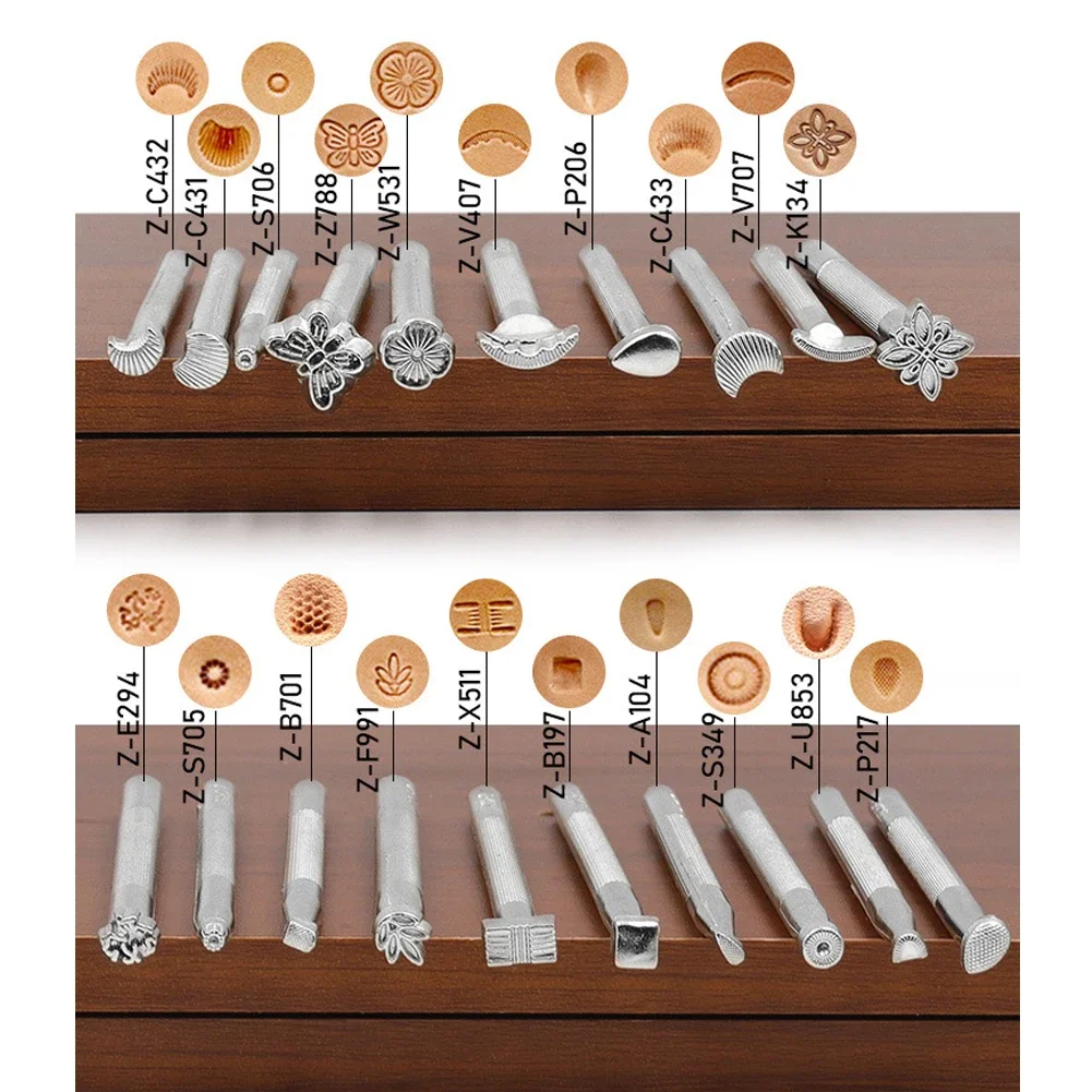 General Stamping Tools Personalized Patterns Leather Stamp Stamping Tools Stainless Steel Leather Carving Printing Punch