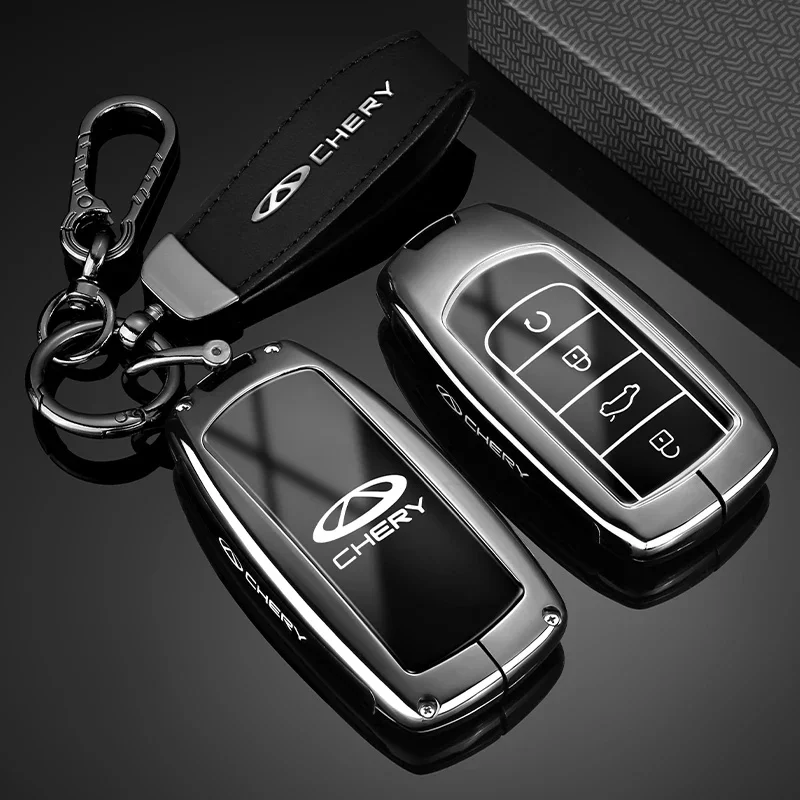 Shock‑Resistant Zinc Alloy Key Fob Protective Shell Fit Chery Tiggo7 Tiggo8 Pro Omoda5 Jaecoo J7 J8 Jetour X70 X90 Smart Remote