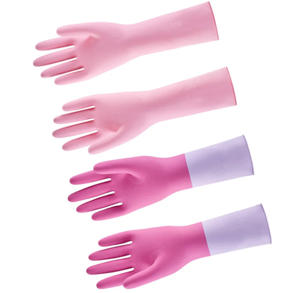 

Dishwashing Gloves Thicken Waterproof Latex For Kitchen Cleaning Hand Wash Laundry Pet Care Garden Car Washing