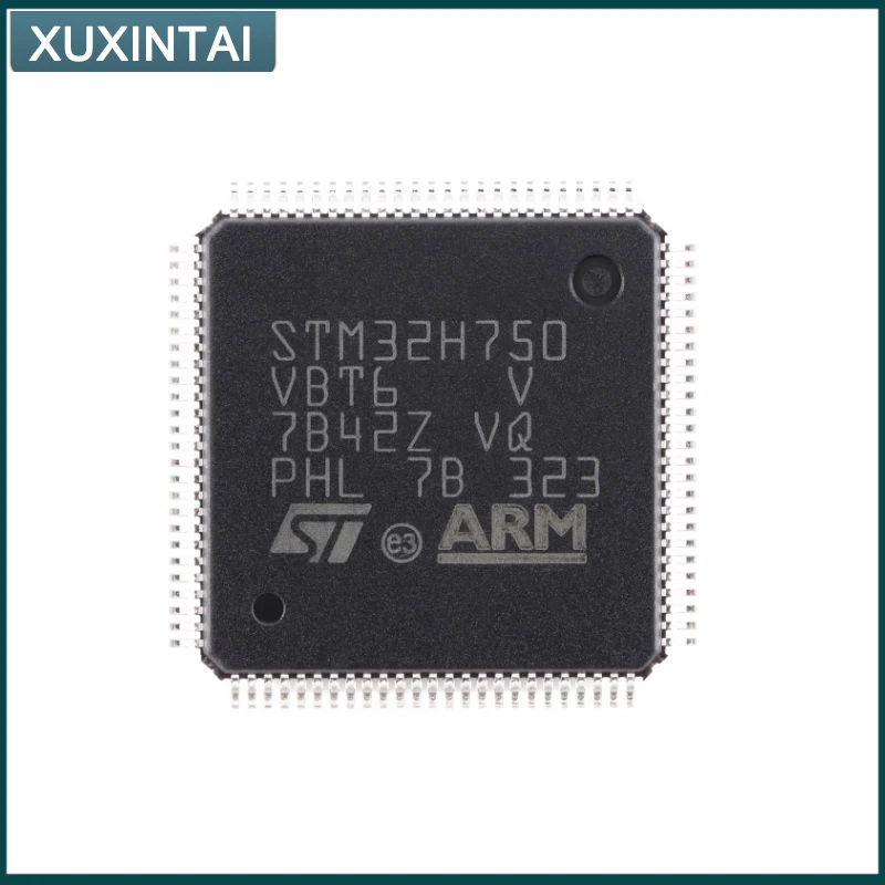 5Pcs /Lot New Original STM32H750VBT6 STM32H750 LQFP-100 MCU Microcontroller IC 32-Bit 480MHz 128KB (128K x 8) FLASH