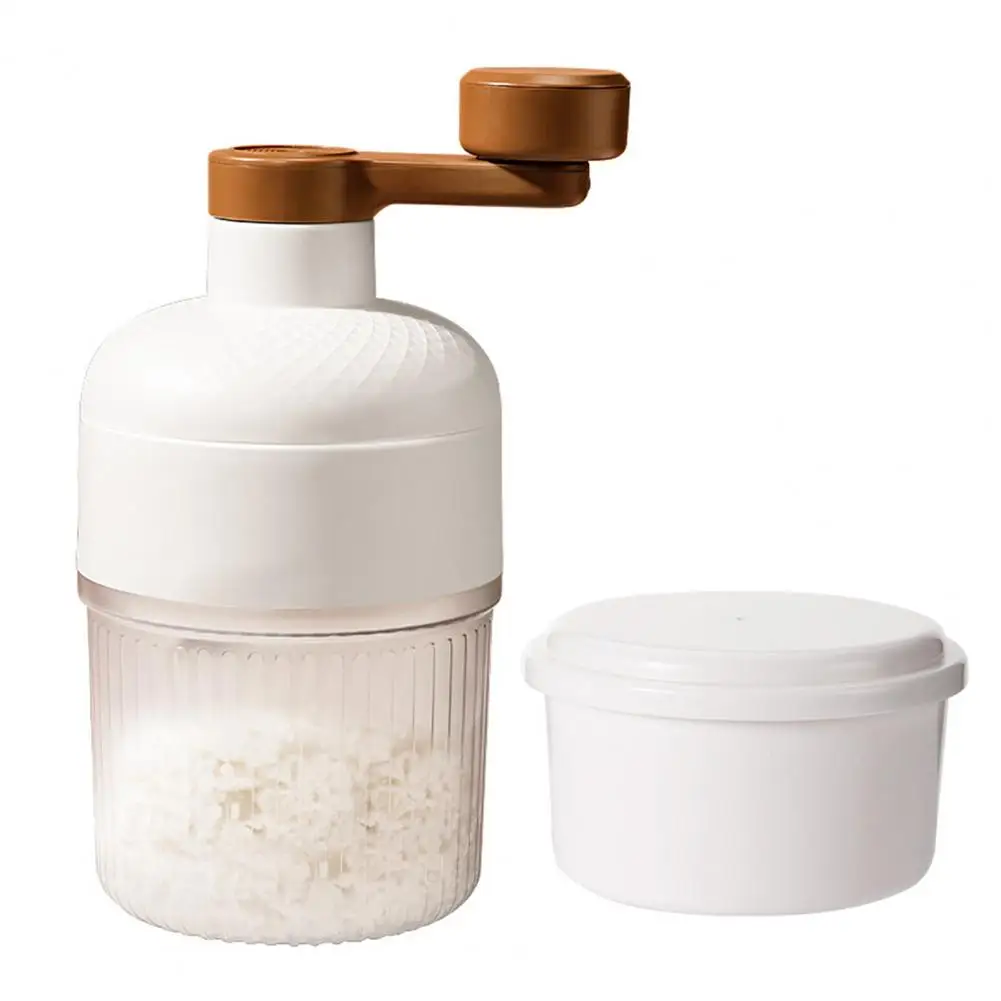 

Portable Ice Crusher and Shaved Machine Hand Cranked for Smooth Snowflake Ice And Smoothies for Summer Desserts