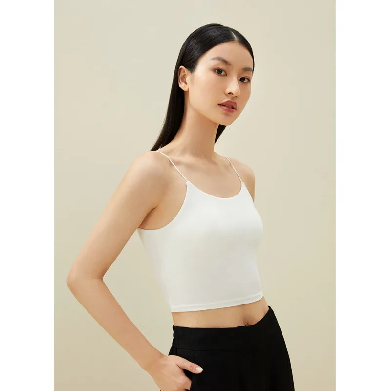 Women Back Twist Camisole,Summer Modal Silk Tank Top Bra, Comfortable, Breathable,Silk Underwear
