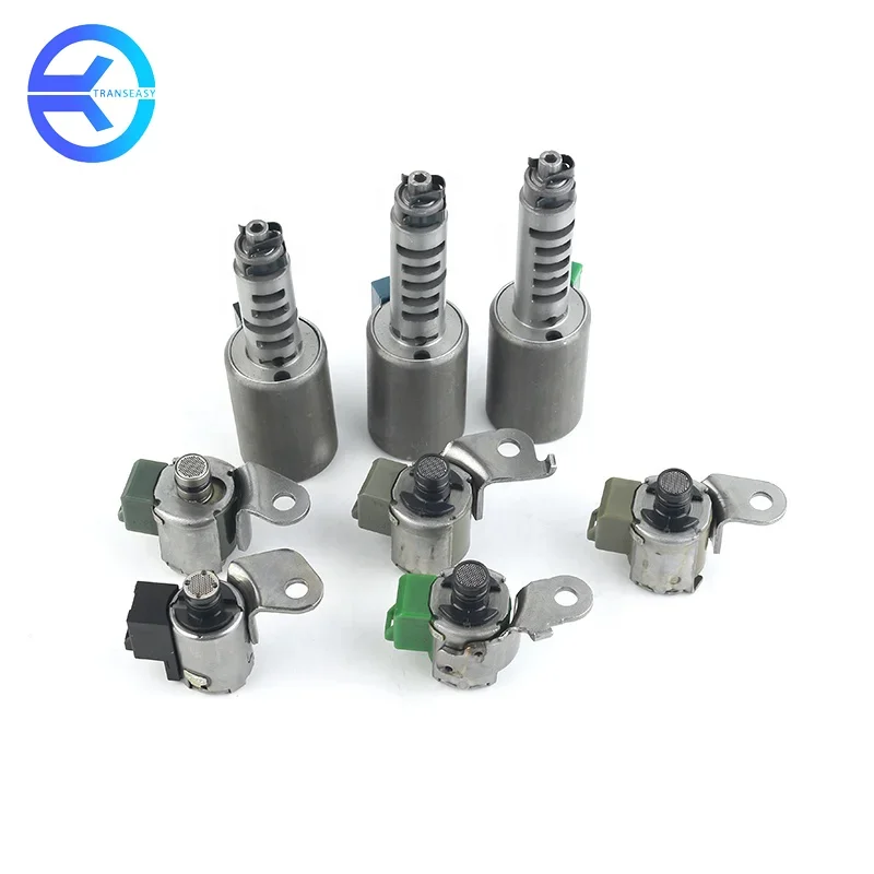 

8PCS Complete Transmission Valve Body Solenoids AW55-50SN AW55-51SN Fits For Saab Gm Volvo Satun