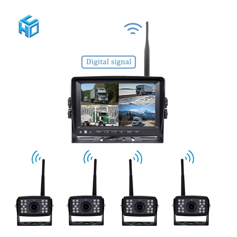 

WIFI грузовик 24 В автобус грузовик комбайн камера заднего вида система изображения заднего вида автомобиля