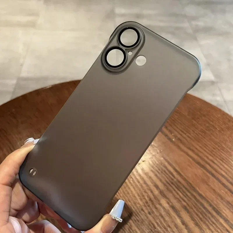 حافظة لهاتف آيفون 16 حافظة رفيعة للغاية غير لامعة لهاتف آيفون 11 12 13 14 15 برو ماكس 16 بلس واقي كاميرا زجاجي