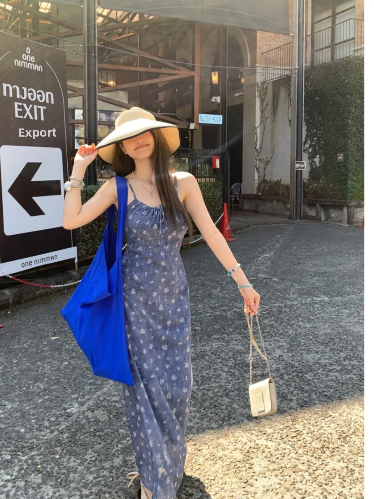 

Женский джинсовый комплект больших размеров с цветочным принтом, летняя длинная юбка-миди с завязками на талии, топ, ансамбль-боты