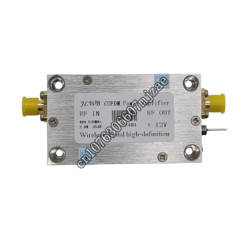 

2W 303-550MHz Amp DVB-T COFDM Transmission Power Amplifier for UAV Drone Telemetry 2000mw