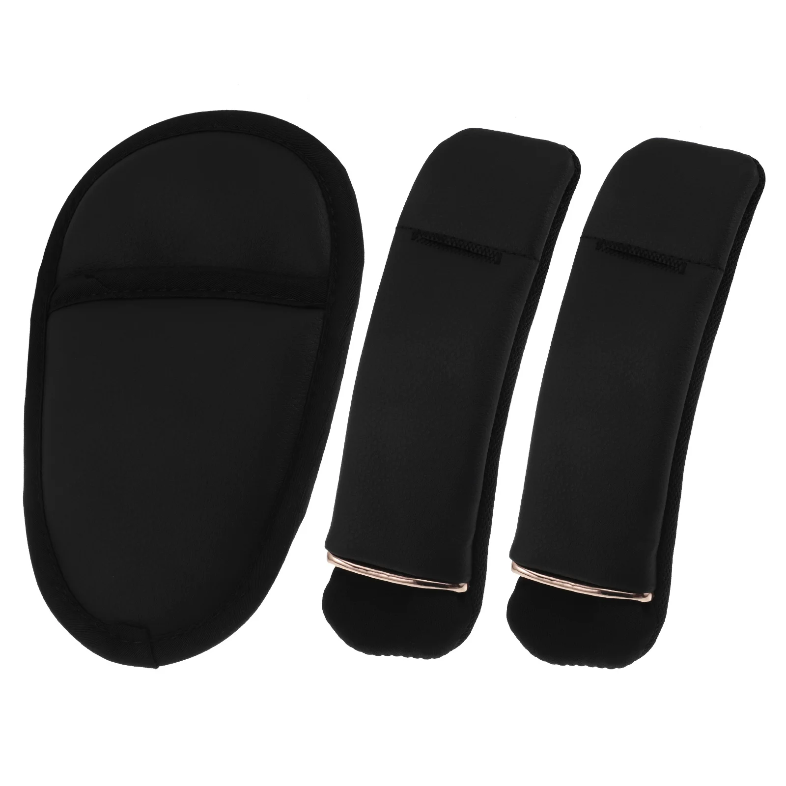 3 قطع من وسادة أمان لعربة الأطفال باللون الأسود خفيفة الوزن وحزام الكتف المنشعب العالمي يغطي قطع غيار الكرسي العالي #1