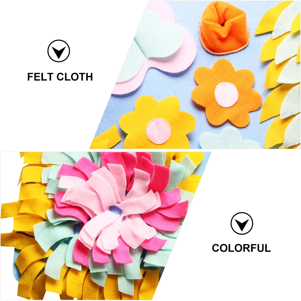 

Pet Sniffing Nose Training Training Mat Dog Feeding Nose Work Supplies Bright Color Felt Cloth Wear Resistant Dog Toys