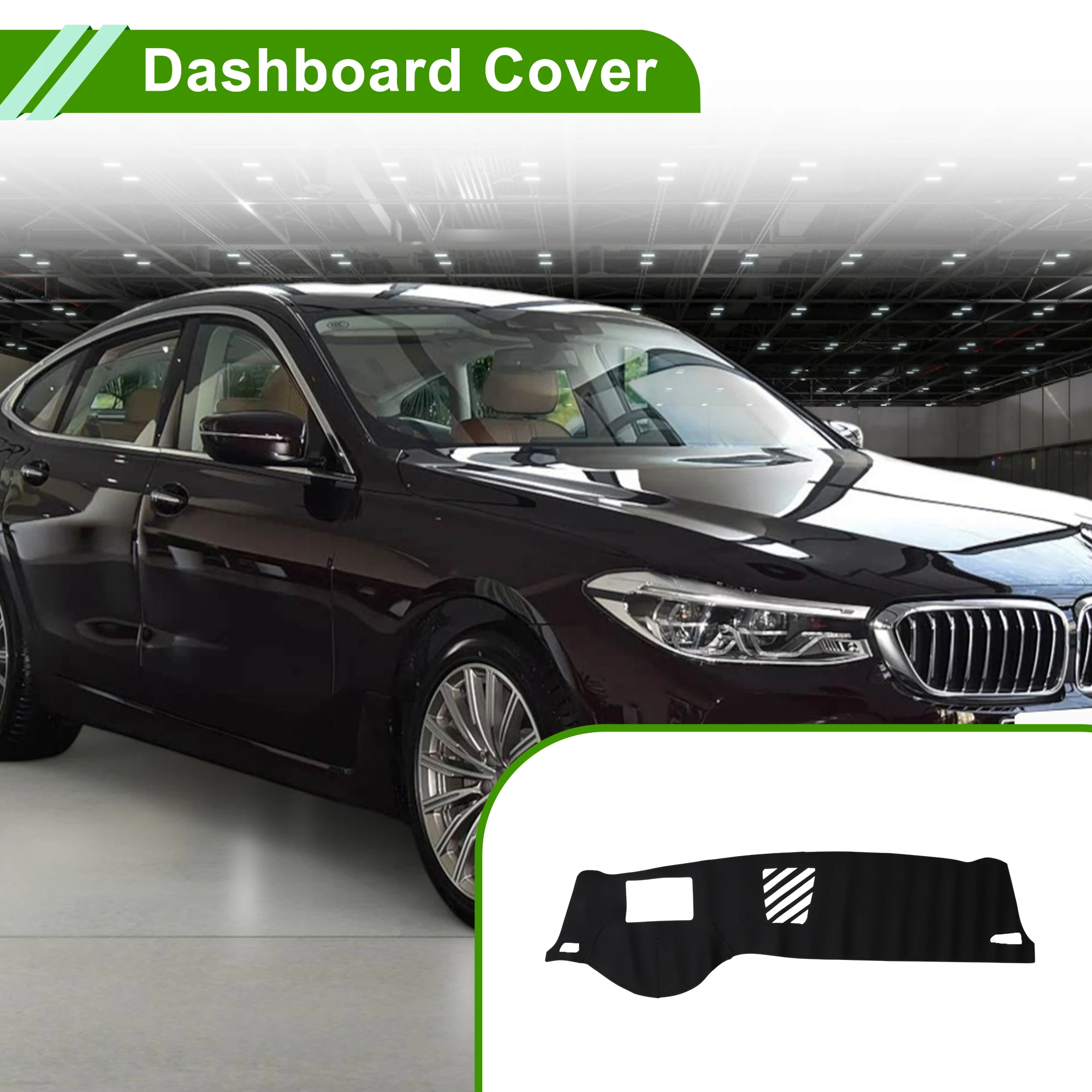 

Чехол для приборной панели UXCELL для BMW 5 серии 10-17 с кожаной накладкой на приборную панель Hud, черный, 1 шт.