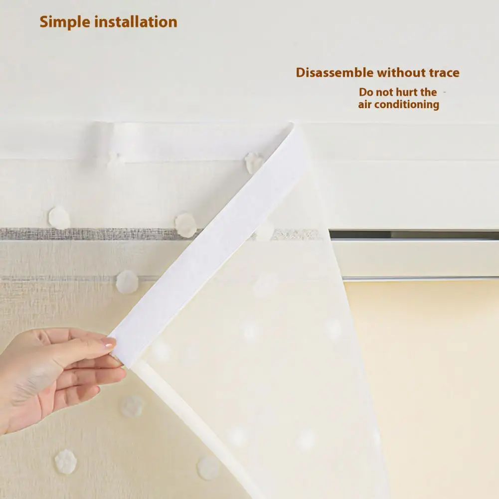 

Застежка-лента, занавеска для дефлектора ветра, универсальная занавеска для дефлектора ветра для кондиционера с сетчатой крышкой для дома