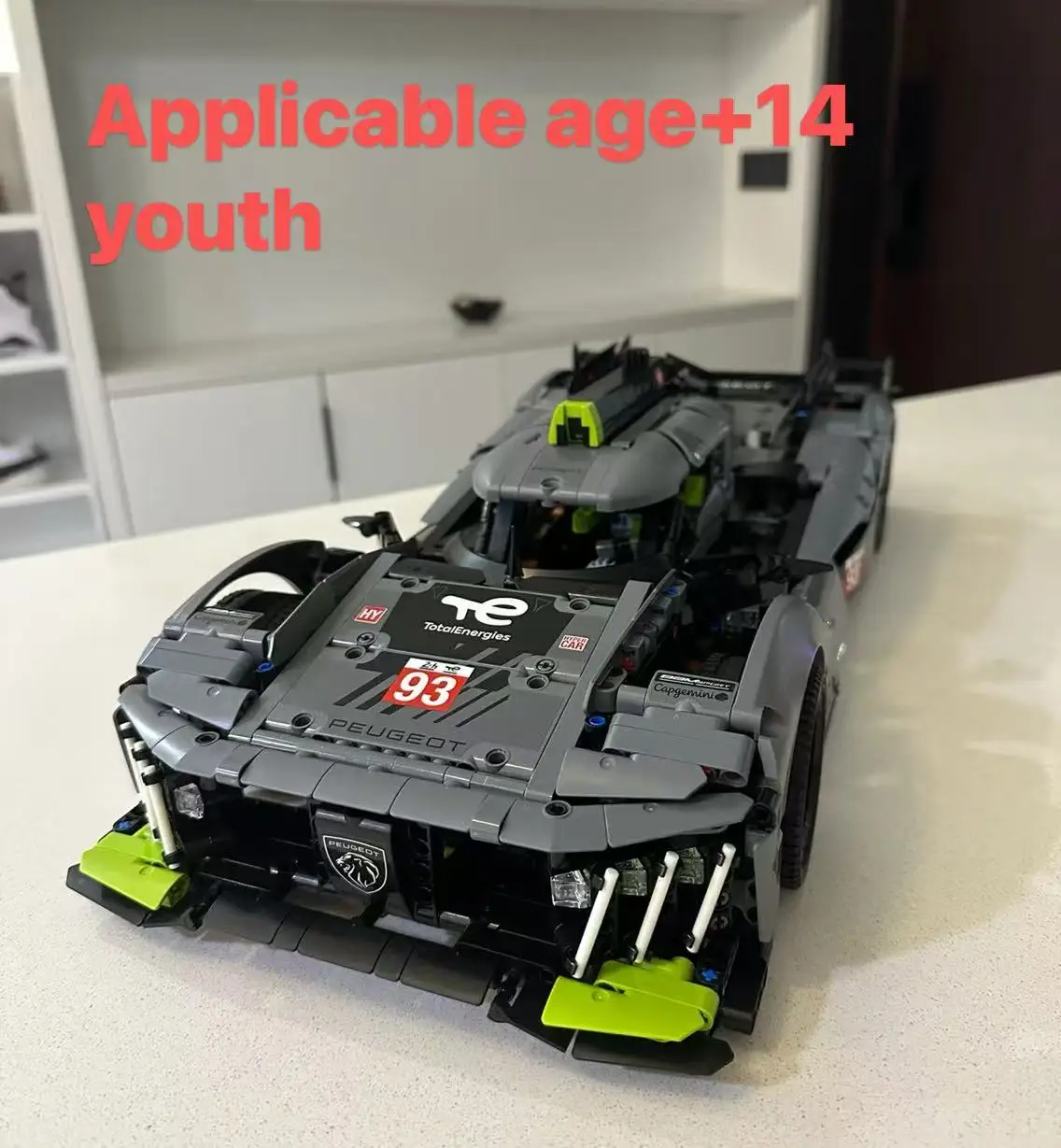 NEUE 1775 stücke 9X8 24H Super Racing Auto Gebäude Spielzeug Hybrid Hypercar Modell Kinder