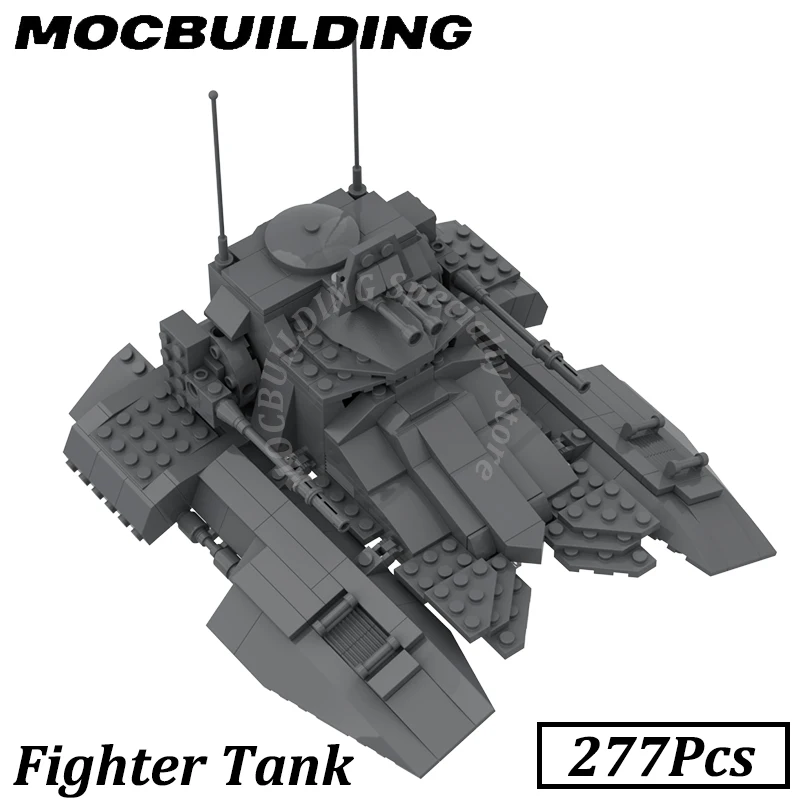 Fighter Tank Military Weapon MOC Building Blocks Bricks Puzzle Toys Display Construction Gift